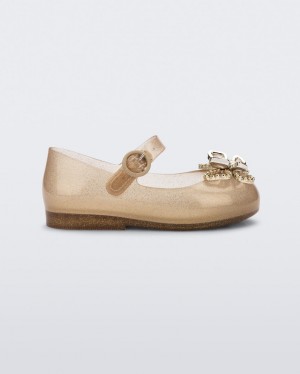 Beige Baby Melissa Mini Sweet Love Butterfly Flats | ZKTV-32754 | USA