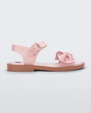 Beige Pink Women's Melissa VIKTOR & ROLF Tie Mar Sandals | ANCX-58496 | USA