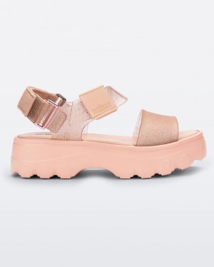 Beige Women's Melissa Kick Off Sandals | GVPE-03742 | USA