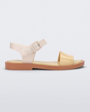 Beige Yellow Women's Melissa Mar Sandals | CZLX-59387 | USA