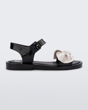 Black Beige Women's Melissa VIKTOR & ROLF Tie Mar Sandals | OEHA-69024 | USA