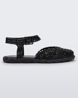 Black Women's Melissa Campana Espadrille Sandals | JZEQ-54829 | USA