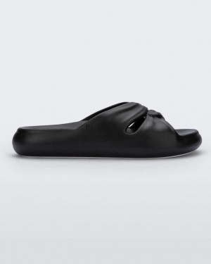 Black Women's Melissa Free Slides | STNZ-03684 | USA