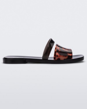 Black Women's Melissa Ivy Slides | DJFO-47120 | USA