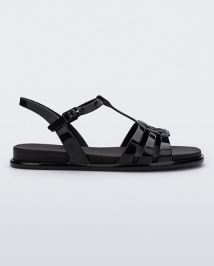 Black Women's Melissa Party Sandals | GCTD-25871 | USA