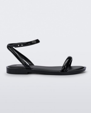 Black Women's Melissa Wave Sandals | IEWQ-85694 | USA