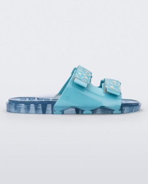 Blue Women's Melissa Brave Wide Slides | RZTL-65849 | USA