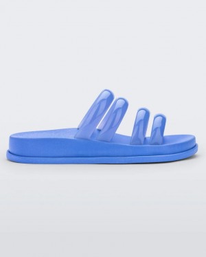 Blue Women's Melissa Soft Wave Slides | REVK-56790 | USA