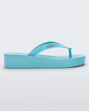 Blue Women's Melissa Sun Venice Flip Flops | JEWQ-19074 | USA