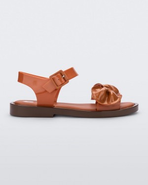 Brown Women's Melissa VIKTOR & ROLF Tie Mar Sandals | RNQE-16504 | USA