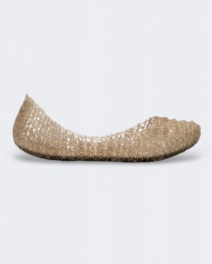 Gold Kids' Melissa Mini Campana Flats | UWDS-14908 | USA