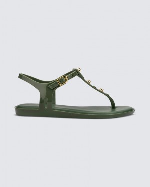 Green Women's Melissa Solar Studs Sandals | FGSO-97038 | USA