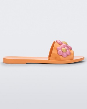 Orange Pink Women's Melissa Babe Spring Slides | RUMC-65039 | USA