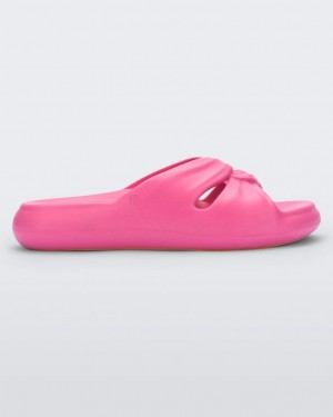 Pink Women's Melissa Free Slides | OQHI-86539 | USA