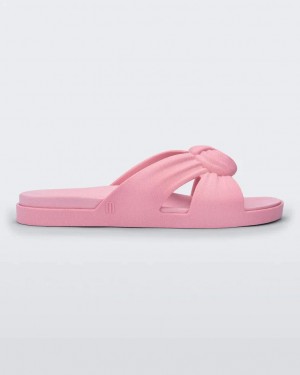 Pink Women's Melissa Plush Slides | BCHD-52786 | USA