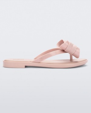 Pink Women's Melissa Slim Flip Flops | XWRB-58261 | USA