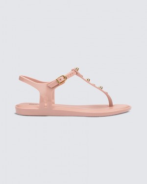 Pink Women's Melissa Solar Studs Sandals | TSFM-46509 | USA