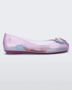 Purple Kids' Melissa Mini Disney Sweet Love Princess Flats | UBOE-10936 | USA