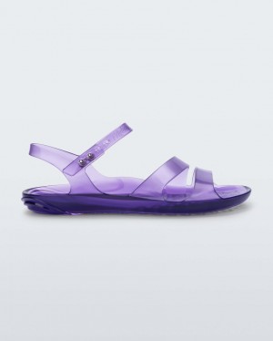 Purple Women's Melissa Real Jelly Sandals | ORKD-80192 | USA