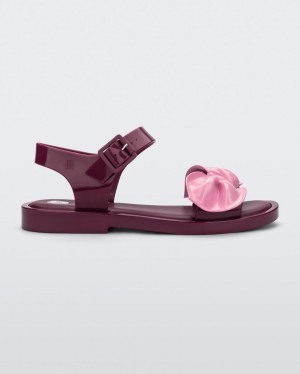 Red Pink Women's Melissa VIKTOR & ROLF Tie Mar Sandals | JBKS-42786 | USA