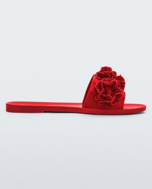 Red Women's Melissa Babe Springtime Slides | YUJW-67358 | USA