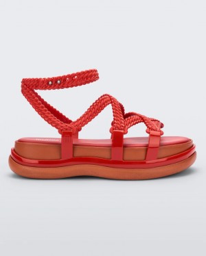 Red Women's Melissa Buzios Sandals | IGWV-29640 | USA