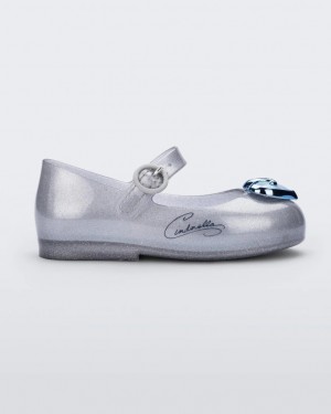 Silver Baby Melissa Mini Disney Sweet Love Princess Flats | GPEQ-69074 | USA