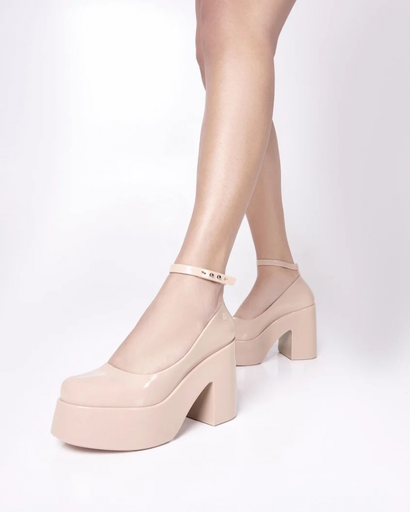 Beige Green Women's Melissa Doll Heels | GUPW-82347 | USA