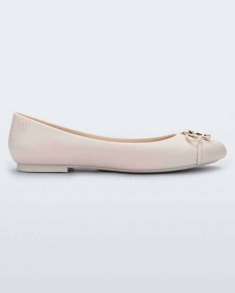 Beige Women\'s Melissa Doll Flats | ZEVS-92647 | USA