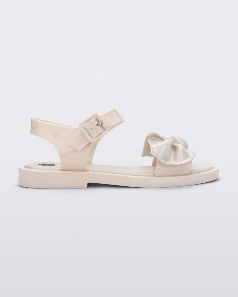 Beige Women\'s Melissa VIKTOR & ROLF Tie Mar Sandals | FQLM-73694 | USA