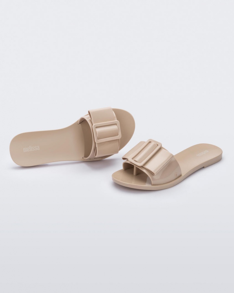 Biege Women's Melissa Babe Slides | WMBH-69480 | USA