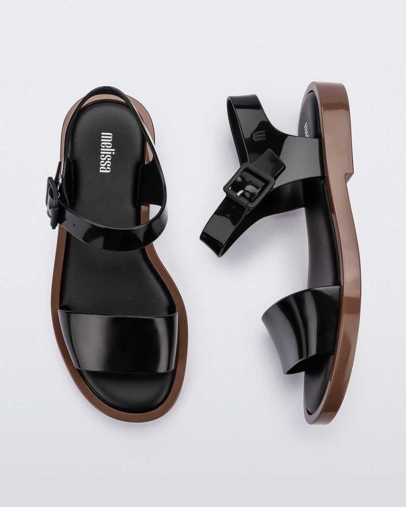 Black Brown Women's Melissa Mar Sandals | WLBC-59203 | USA