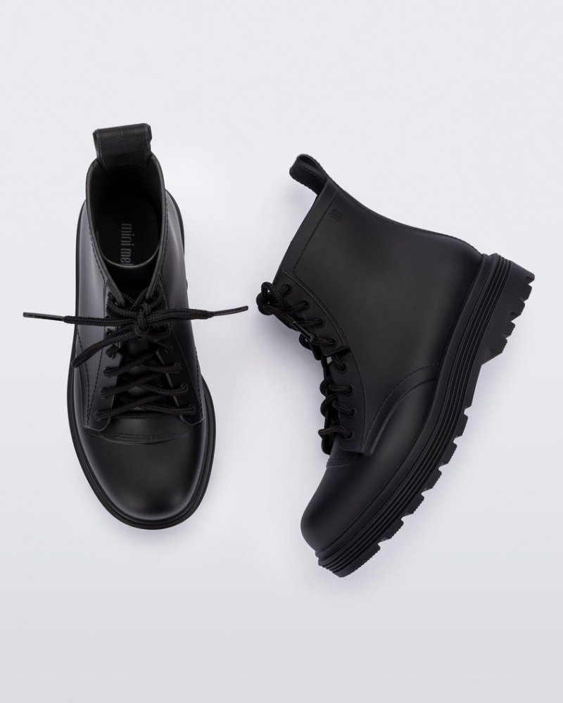 Black Kids' Melissa Mini Coturno Boots | ALGQ-07319 | USA