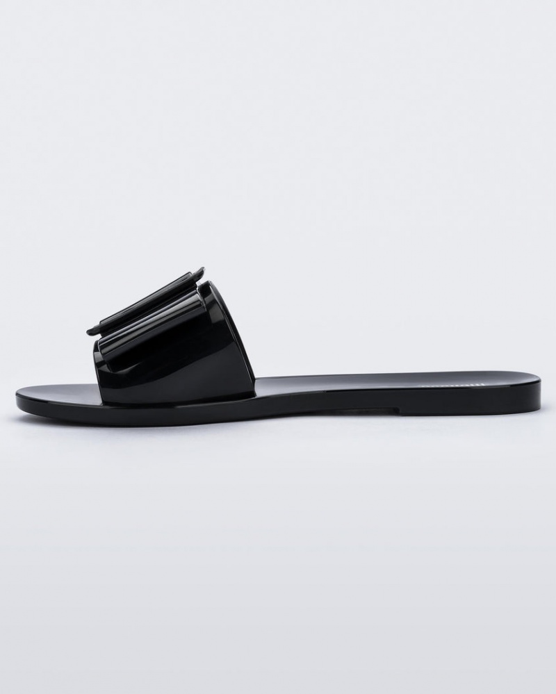 Black Women's Melissa Babe Slides | LHVJ-56017 | USA