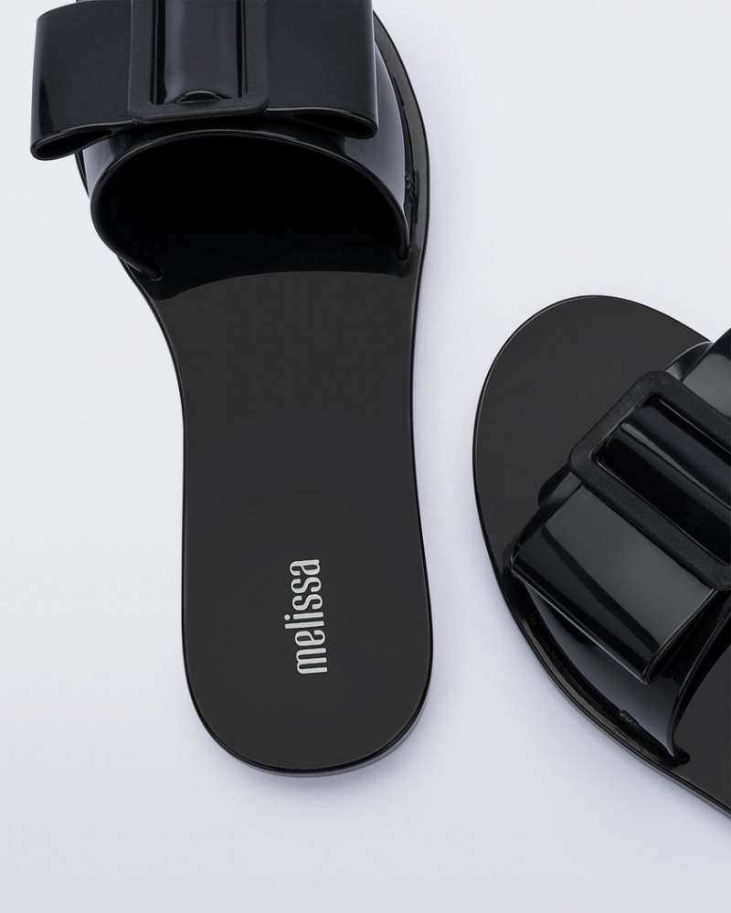 Black Women's Melissa Babe Slides | LHVJ-56017 | USA