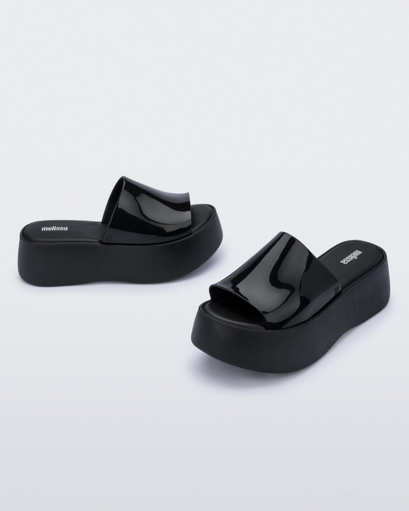 Black Women's Melissa Becky Slides | VLQB-57436 | USA