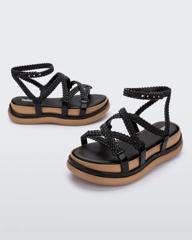 Black Women's Melissa Buzios Sandals | KROX-32801 | USA