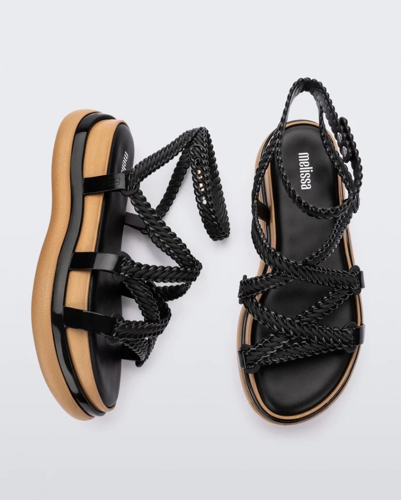 Black Women's Melissa Buzios Sandals | KROX-32801 | USA