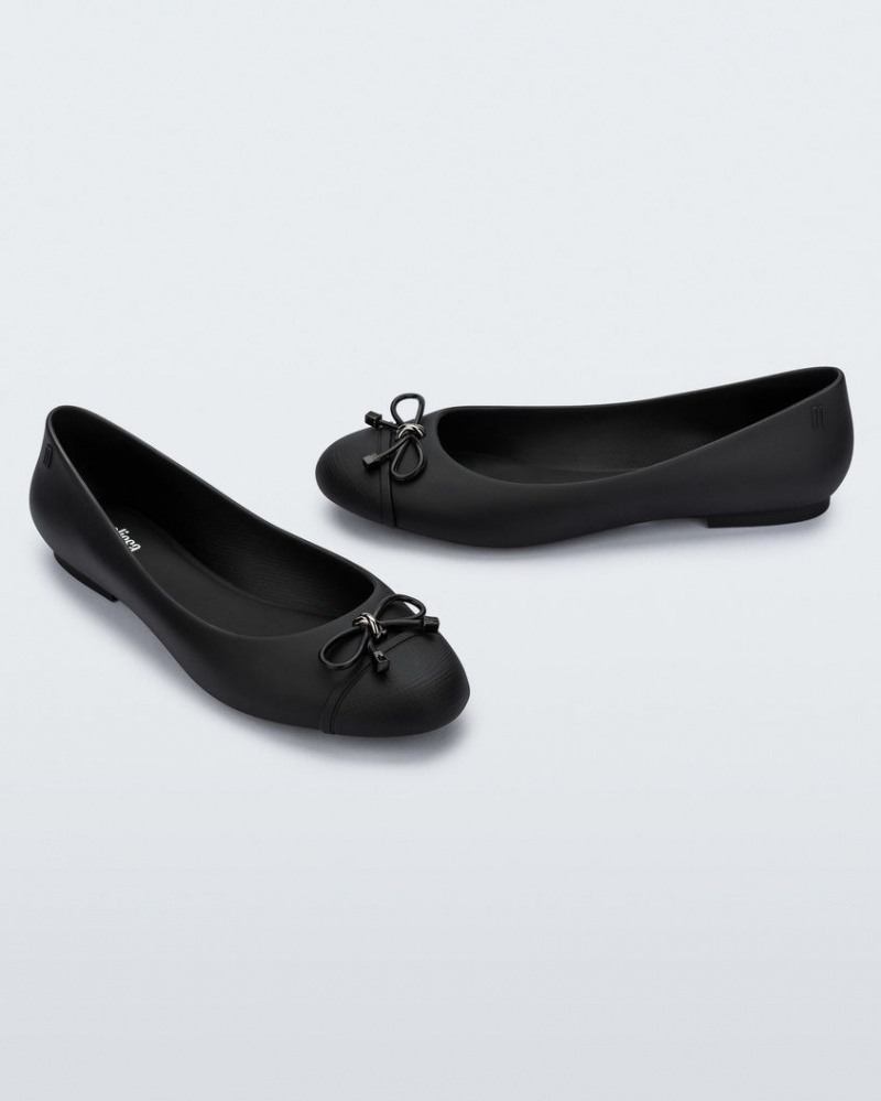 Black Women's Melissa Doll Flats | TDZR-48631 | USA