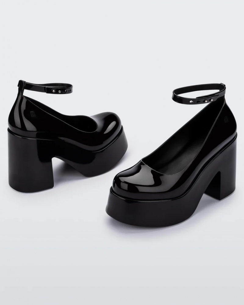 Black Women's Melissa Doll Heels | TIUZ-14978 | USA