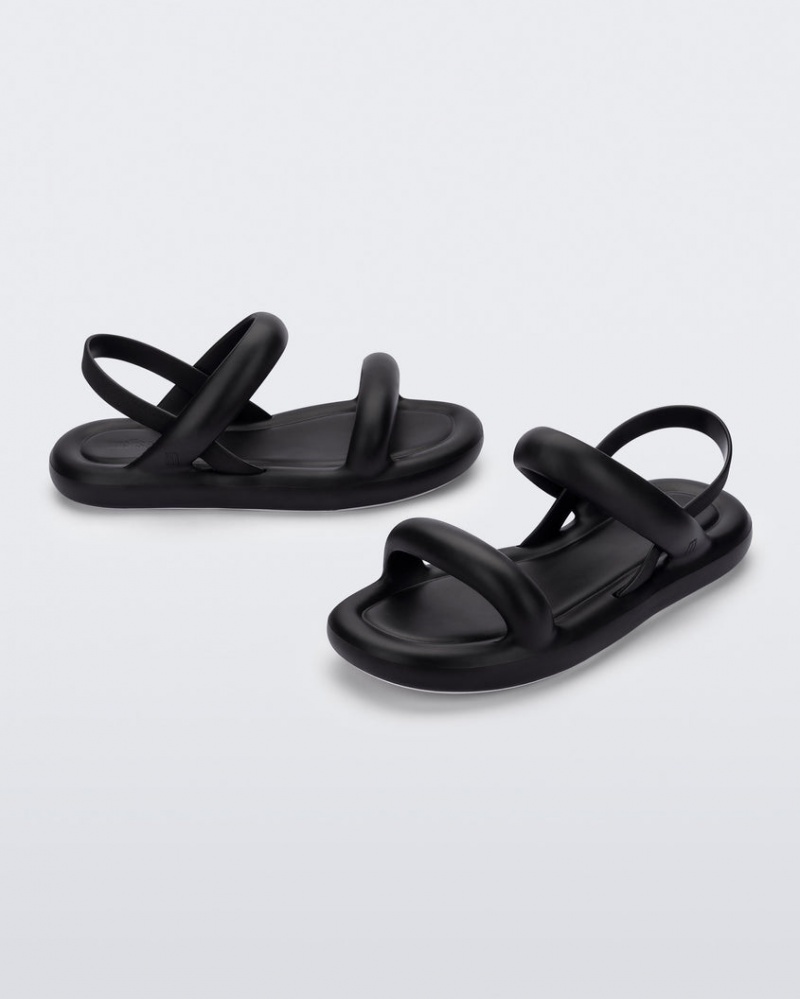 Black Women's Melissa Free Bloom Sandals | JCFE-72916 | USA