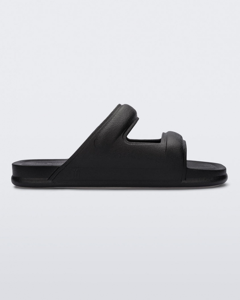 Black Women\'s Melissa Free Grow Slides | CZNE-90276 | USA