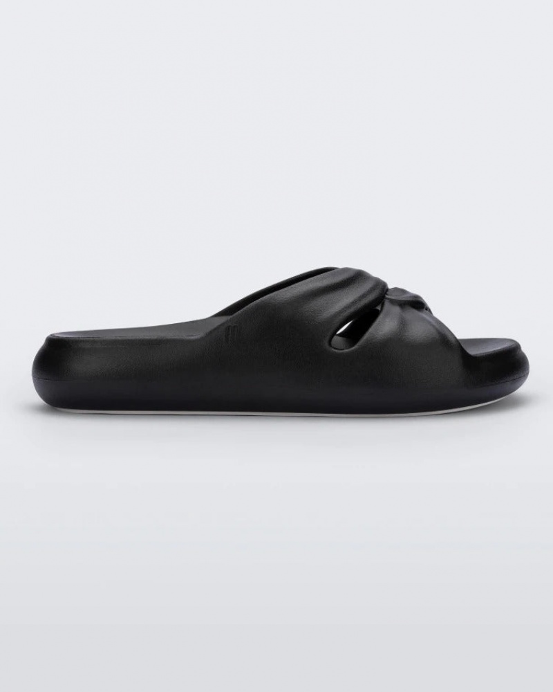 Black Women\'s Melissa Free Slides | STNZ-03684 | USA