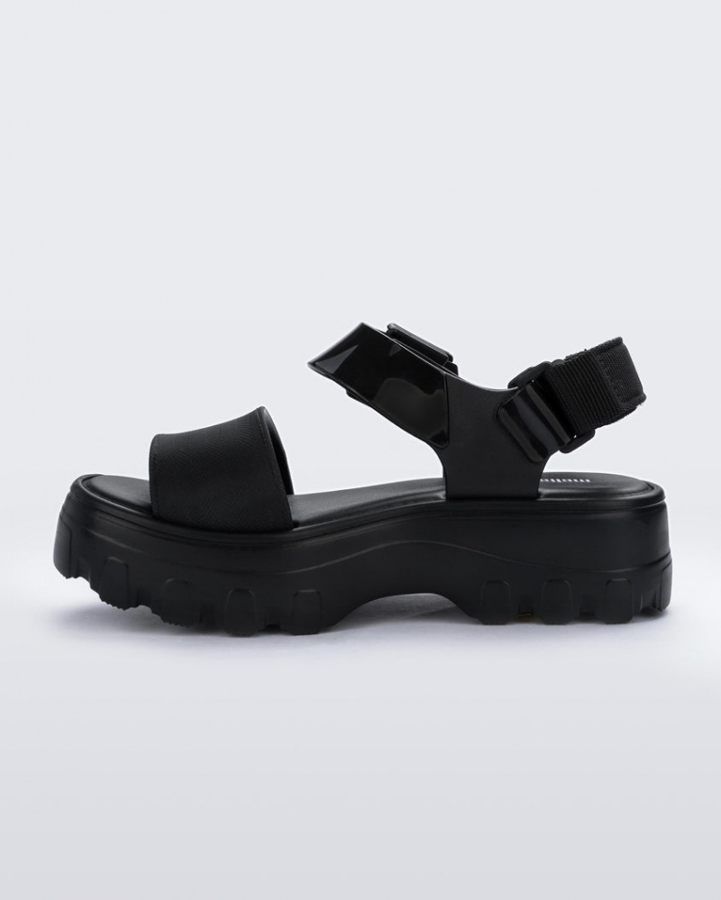 Black Women's Melissa Kick Off Sandals | DIQC-68432 | USA