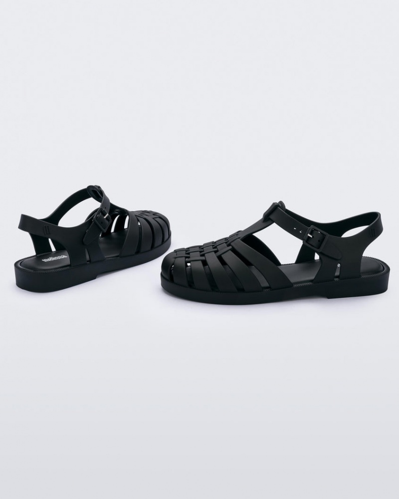 Black Women's Melissa Possession Sandals | HWFV-68271 | USA