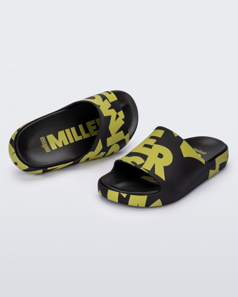 Black Women's Melissa SIMON MILLER Cloud Slides | SLVP-53196 | USA