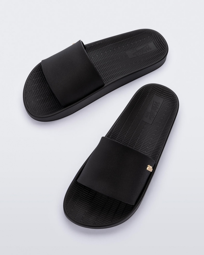 Black Women's Melissa Sun Sunset Slides | TVNJ-25403 | USA