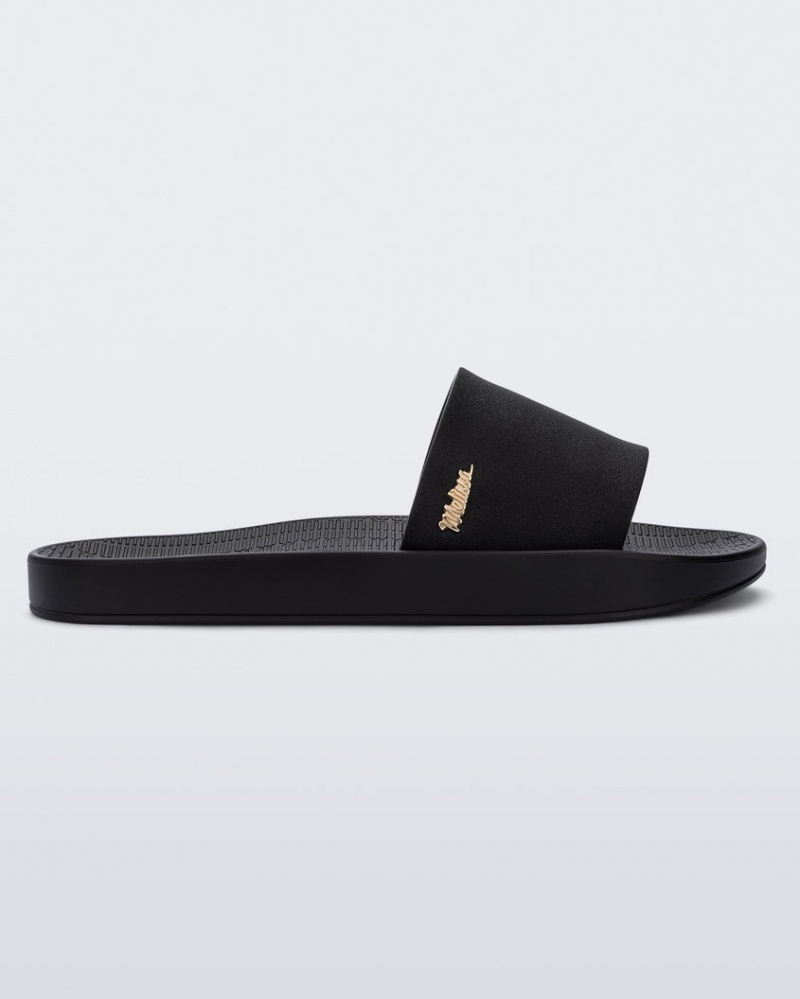 Black Women\'s Melissa Sun Sunset Slides | TVNJ-25403 | USA