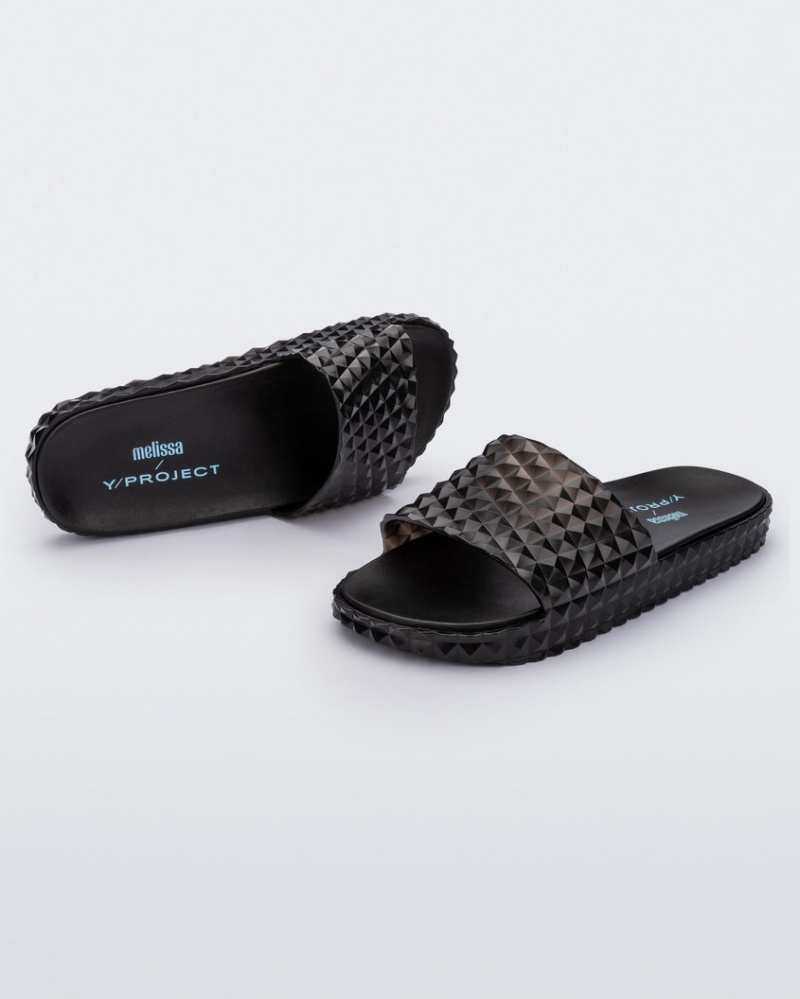 Black Women's Melissa Y/PROJECT Court Slides | UZST-01365 | USA