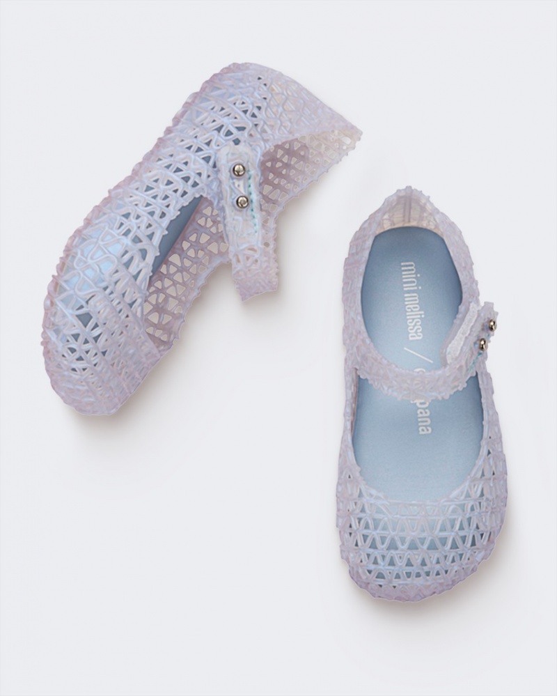 Blue Baby Melissa Mini Campana Flats | ZOTP-13862 | USA